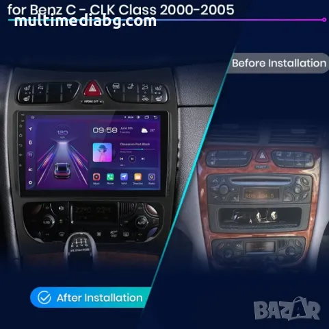 Mercedes W203 C class 2000-2005 Мултимедия/Навигация Android, снимка 3 - Аксесоари и консумативи - 49858721