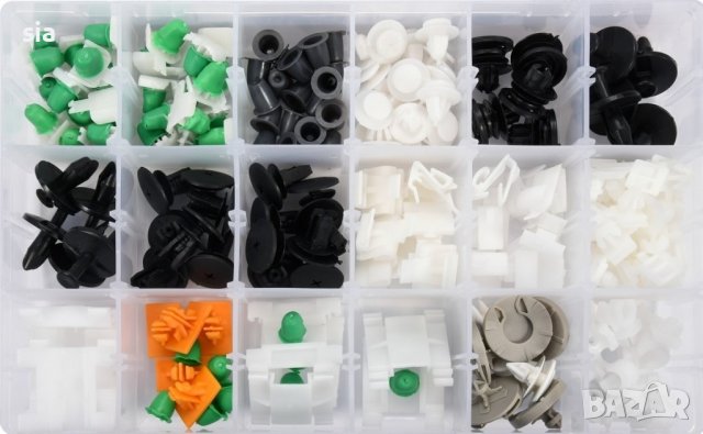 ЩИПКИ 160 БРОЯ ЗА АУДИ АВТО КЛИПСОВЕ ЗАКОПЧАЛКИ КОПКА - ЩИПКА ЗА КОРИ ЛАЙСНИ ПАНЕЛИ ТАБЛО, снимка 2 - Аксесоари и консумативи - 39692524