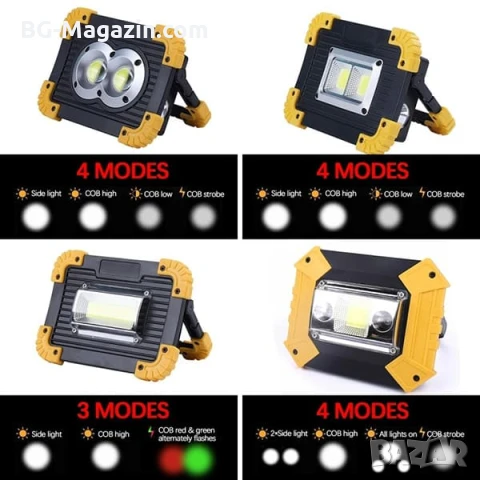 Мощна сервизна работна къмпинг лампа осветление преносима LED фенер USB за риболов палатка работа, снимка 4 - Къмпинг осветление - 51017061