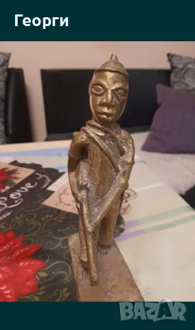 Бронзова статуетка-99, снимка 8 - Антикварни и старинни предмети - 50124730