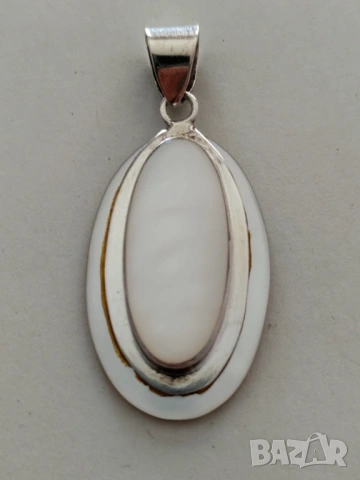 Висулка сребро и седеф