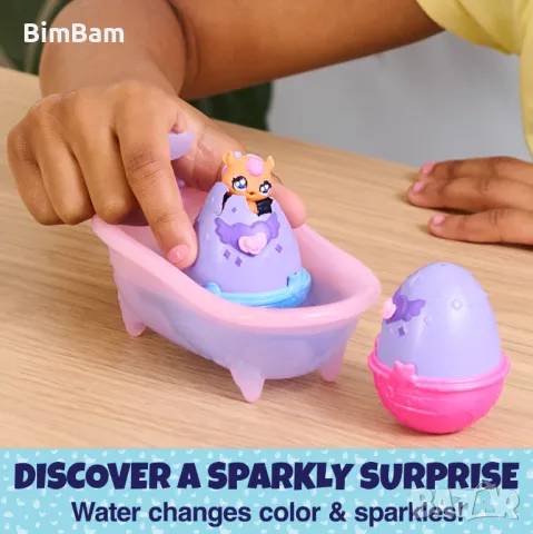 Игрален комплект Hatchimals - Alive! Sparkly Surprise - Вана с фигурки / 15 аксесоара, снимка 6 - Фигурки - 48669667