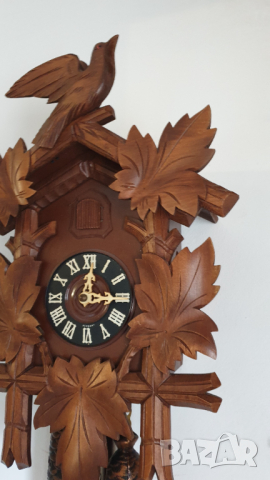 Стенен часовник с кукувица - Шварцвалд, снимка 8 - Антикварни и старинни предмети - 44617015