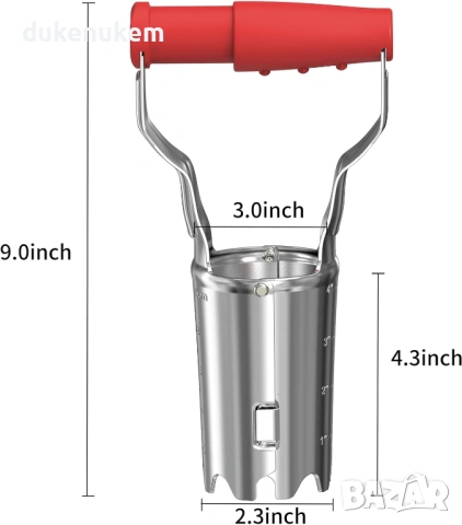 Ръчен уред за засаждане на луковици с дълбочинни маркери, снимка 2 - Градински инструменти - 53291135