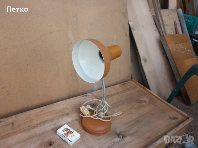 Стара метална лампа  НРБ, снимка 5 - Антикварни и старинни предмети - 42689528