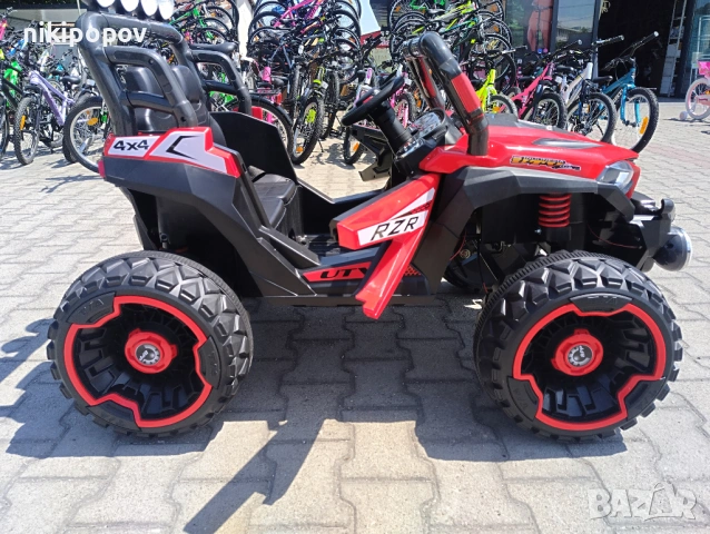 SAFARI двуместен акумулаторен джип JAKARTA 4x4 червен, снимка 6 - Детски велосипеди, триколки и коли - 53569417