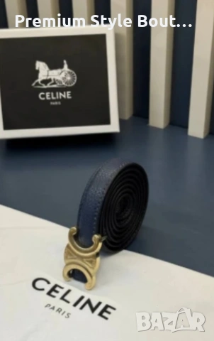 колан от естествена кожа в кутия celine, снимка 2 - Колани - 53645171
