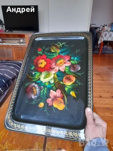 Стар поднос #19, снимка 5 - Други ценни предмети - 49154847