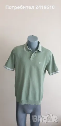 Emporio Armani Cotton Knit Mens Size 50 / L  ОРИГИНАЛ! Мъжка Тениска!, снимка 8 - Тениски - 47357633