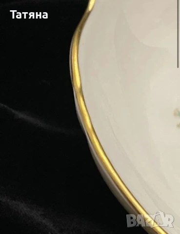 Kaiser Порцеланов сет за сладко, 1 купа + 5 малки купички - Шьонбрун, снимка 5 - Прибори за хранене, готвене и сервиране - 53126965