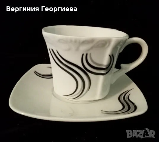 Нов порцеланов сервиз за кафе , снимка 2 - Сервизи - 50183714