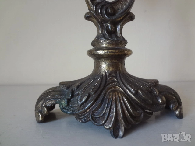 Комплект от 2 бр. бронзови свещника от Германия, снимка 10 - Антикварни и старинни предмети - 53740571