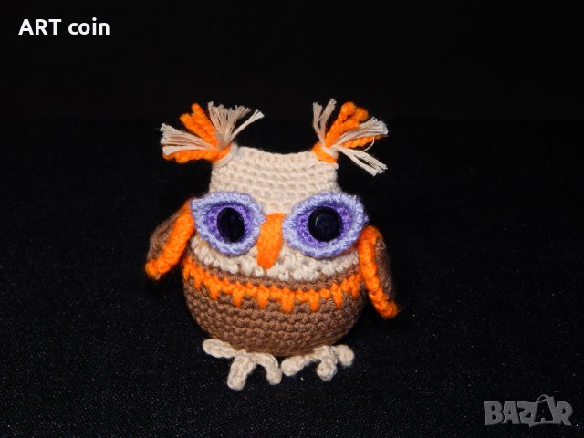 Плетени играчки бухалчета, снимка 2 - Плюшени играчки - 34423044