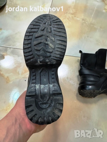 Подарявам - дамски черни кожени боти Дарис Daris номер - 36 стелка -23см., снимка 4 - Дамски боти - 53806270