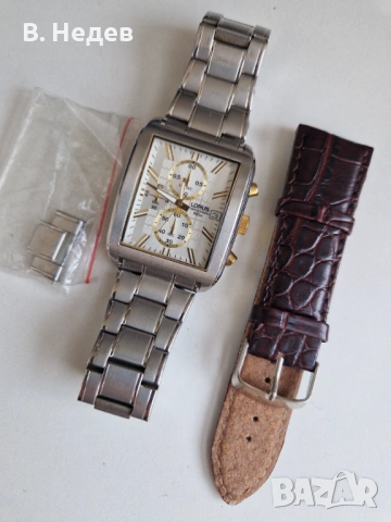 LORUS by Seiko, quartz chronograph, XL case 39 x 50mm, Japan, TOP!