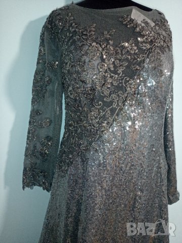 Официална сива рокля L/Xl Нова, снимка 18 - Рокли - 40171724