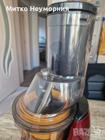 Сокоизстисквачка за плодове и зеленчуци Slow Juicer SAPIR SP 1160 K, 250W, Функция Reverse, Червен, снимка 6 - Сокоизстисквачки и цитрус преси - 49549570