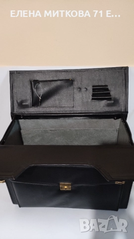 Голям кожен бизнес куфар подсилена конструкция, снимка 7 - Куфари - 52002893