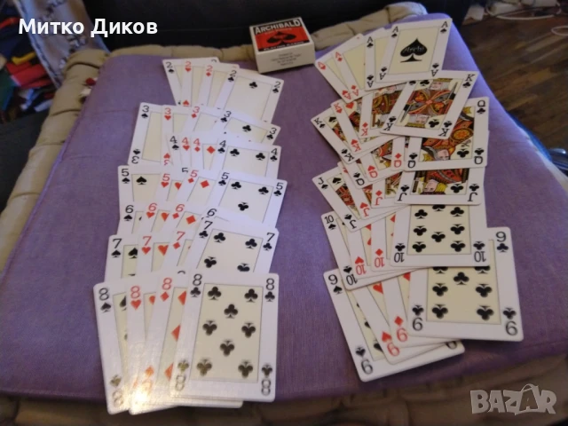 Покер карти маркови Арчибалд пластик 52 броя 87х62мм нови, снимка 9 - Карти за игра - 51006210
