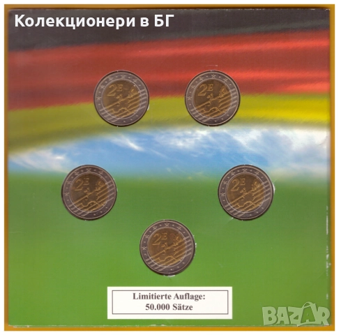 СЕТ С ПЕТ ГЕРМАНСКИ !ПРОБНИ! ЕВРОМОНЕТИ И ПЛАКЕТ /виж описанието/, снимка 5 - Нумизматика и бонистика - 52805986