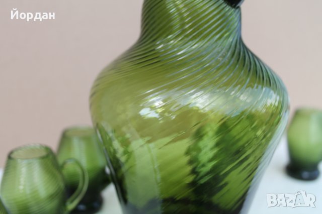 Стар сервиз за алкохол 1930 г., снимка 18 - Други ценни предмети - 40876859