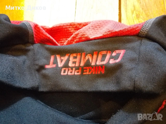 МЪЖКА ТЕНИСКА NIKE PRO COMBAT, КОМПРЕСИОННА, С ДЪЛЪГ РЪКАВ, СПОРТНА, РАЗМЕР ЗА ВЪЗРАСТНИ L, снимка 3 - Спортни дрехи, екипи - 53697188