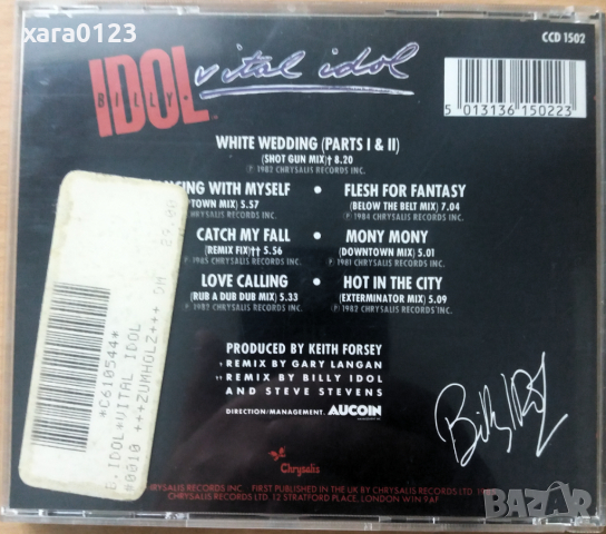 Billy Idol – Vital Idol, снимка 2 - CD дискове - 36497844