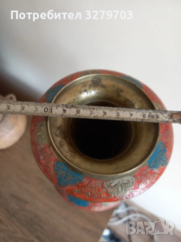 Индийска ваза, снимка 3 - Антикварни и старинни предмети - 53629762