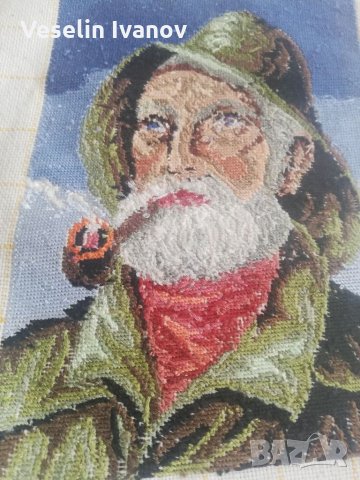 Гоблен старецът с лулата, снимка 7 - Гоблени - 35976304