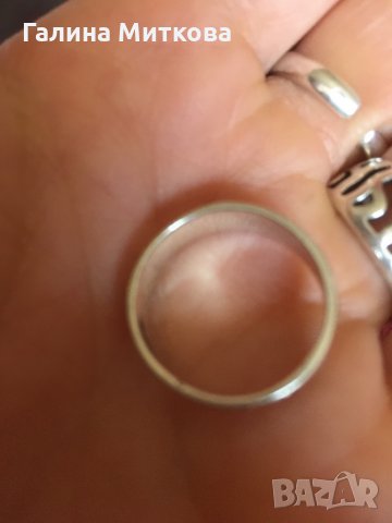 Сребърна халка, снимка 3 - Пръстени - 35980161