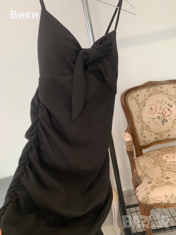 Черна рокля в размер XS, снимка 15 - Рокли - 44518637