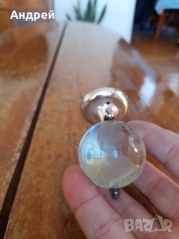 Стар стъклен глобус,сувенир #2, снимка 4 - Колекции - 42664714