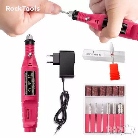 Професионална Електрическа пила за нокти – дремел маникюр, снимка 8 - Друго търговско оборудване - 34436139