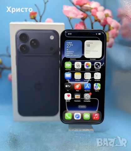 ГАРАНЦИОНЕН!!! APPLE iPHONE 17 Pro Max, 256GB, 5G, Deep Blue, снимка 2 - Apple iPhone - 55728188