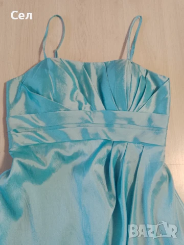 Синя официална рокля Л, снимка 2 - Рокли - 51150457