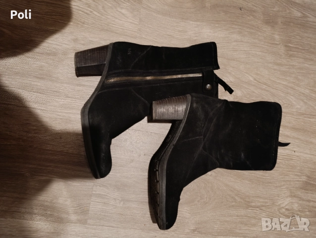 Боти естествен велур 