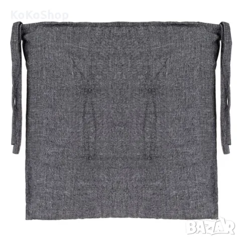 Сива възглавница  за стол-38х38х5 см./декоративна възглавница, снимка 3 - Възглавници - 49689238