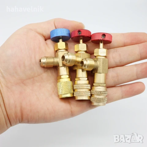 ПРОМОЦИЯ! Кран за зареждане на климатик с фреон адаптер R22 R407C R410A Refrigeration Adapter , снимка 12 - Климатици - 14744135