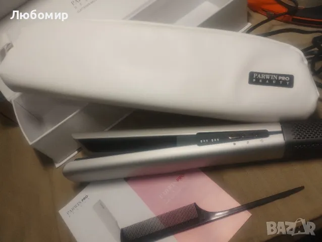 Въздушна преса за коса, йонна въздушна преса PARWIN PRO BEAUTY, мокро към сухо, без , снимка 3 - Преси за коса - 49046386