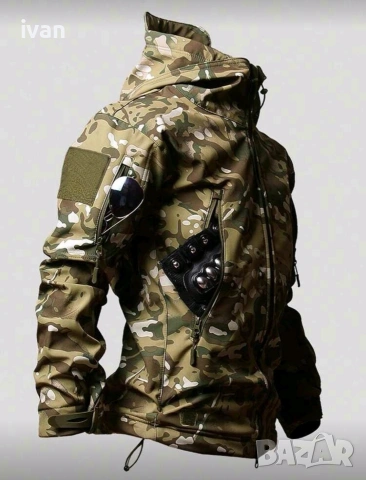 зимно - есенно тактическо яке с поларена подплата. размер м, снимка 5 - Екипировка - 53122376