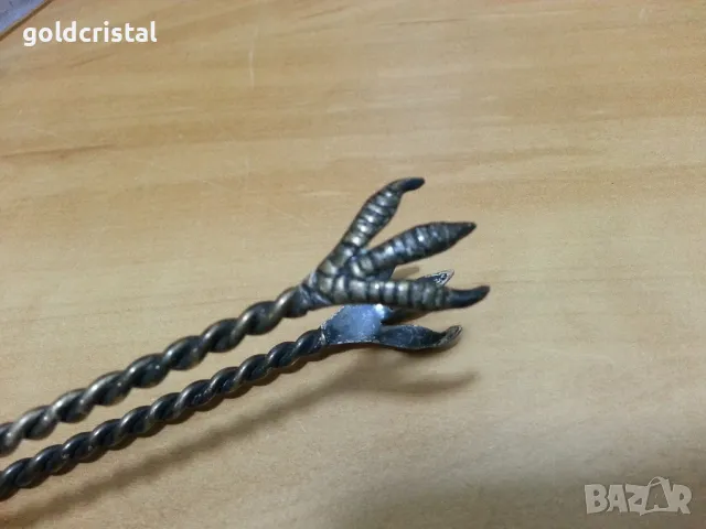 посребрена щипка за сервиране , снимка 5 - Антикварни и старинни предмети - 47488339