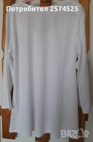 Riders by Lee американска бяла блуза, L, снимка 4 - Блузи с дълъг ръкав и пуловери - 44804061