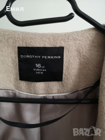 Бежово палто на Dorothy Perkins, снимка 4 - Палта, манта - 38943836