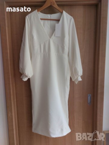 True Violet - бяла рокля, снимка 3 - Рокли - 41669990