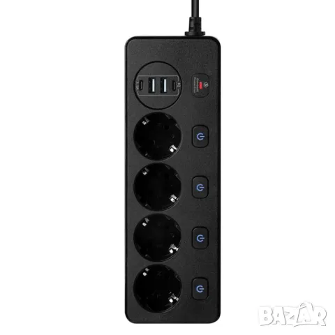 Разклонител BKL-504EU / черен, снимка 2 - Други - 49866919