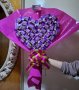 ‼️ЗАПОВЯДАЙТЕ🎀 Шоколадов,ръчно
изработен,букет- сърце"MY
LOVE"💝, снимка 1 - Подаръци за жени - 44281150