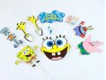 спондж боб Спонджбоб Квадратни гащи spongebob топер топери картонена украса декорация за торта, снимка 2