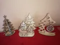дървени коледни фигурки -елен,пингвин,елхи,3д топки, снимка 17