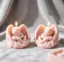 3D свит спящ ангел голяма крило силиконов молд форма свещи гипс сапун смола фондан декорация торта , снимка 1
