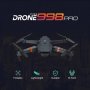 Нов DRON 998, 4K ULTRA HD; WIFI HPV 2.4G, Камера 2MP приложение за телефонна предаване на живо,, снимка 2